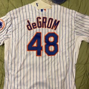 Man’s New York Mets Jacob deGrom White Authentic Jersey